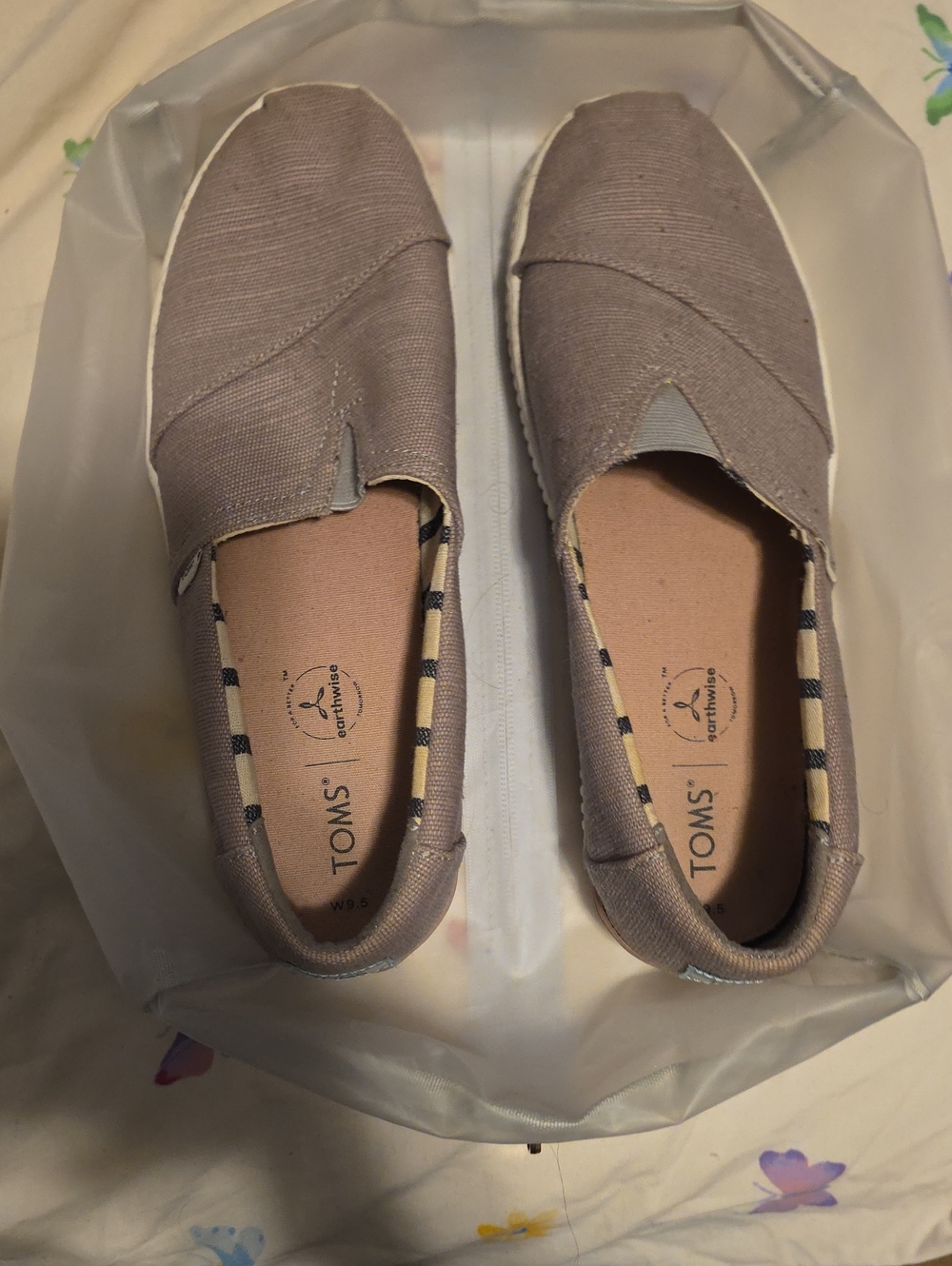Toms Women's Slip-On Canvas Shoes in Taupe